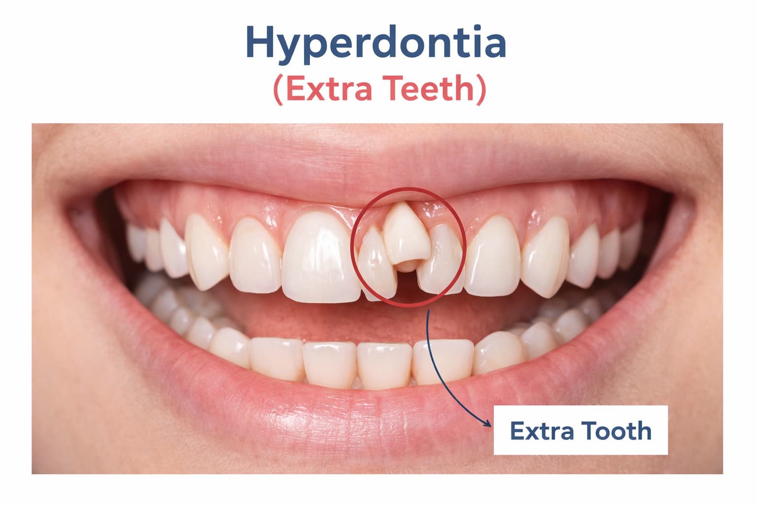 دندان اضافی یا هایپردونتیا در ارتودنسی