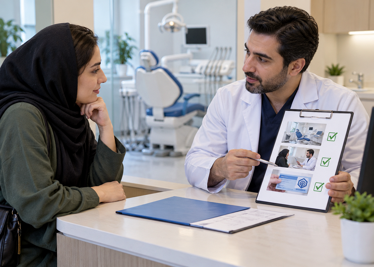 انتخاب مرکز دندانپزشکی با SOS در کرج + لوکیش، آدرس و تلفن نوبت گیری