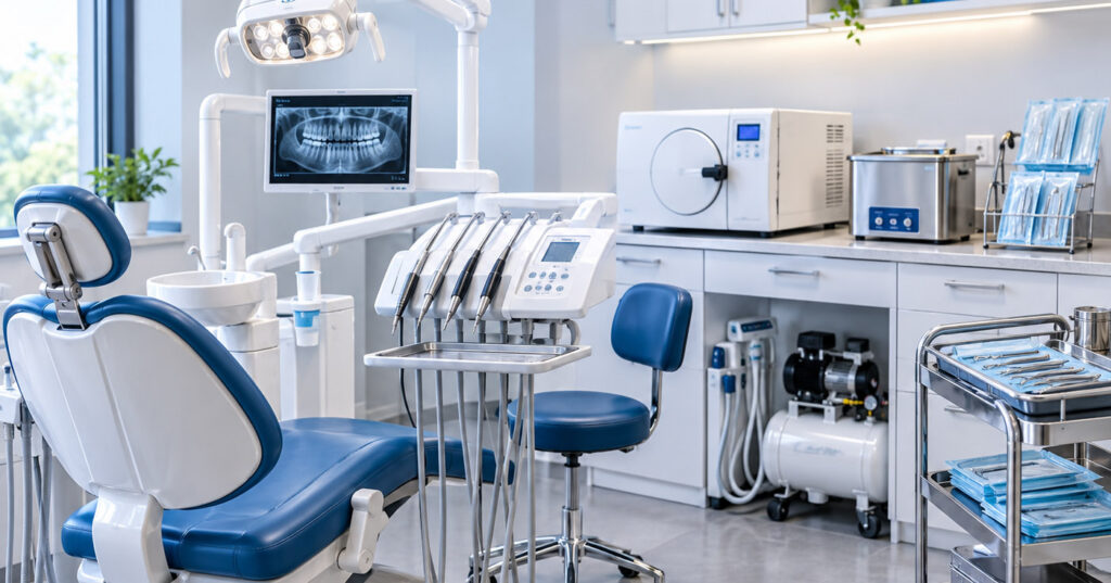 تجهیزات اولیه راه اندازی مطب دندانپزشکی